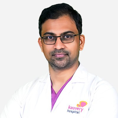 Dr. R. Vishnu Abishek M.D., D.M., 
 
 Consultant Intervention Gastroenterologist 

   
Kauvery Hospital, Radial Road at Kovilambakkam, Chennai